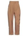 Niū Woman Pants Camel Size Xs Viscose, Polyamide In Beige