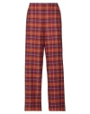 Niū Woman Pants Garnet Size S Viscose, Polyester, Wool, Elastane In Red