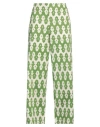 Niū Woman Pants Green Size Xl Cotton, Elastane