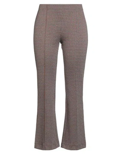 Niū Woman Pants Grey Size L Cotton, Viscose, Polyester, Polyamide, Elastane In Multi