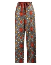 Niū Woman Pants Grey Size L Silk, Elastane, Cotton