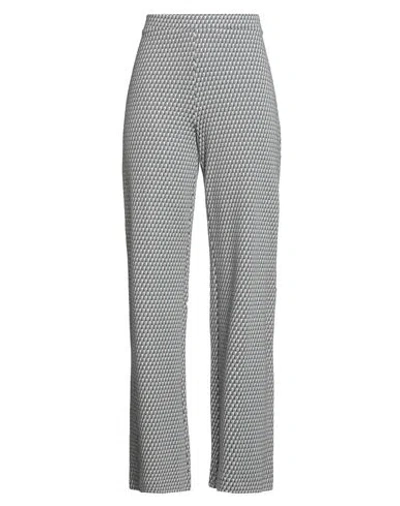 Niū Woman Pants Grey Size M Viscose, Polyester, Cotton, Polyamide, Elastane In Gray