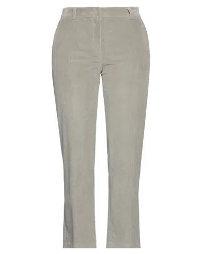 Niū Woman Pants Grey Size S Cotton, Elastane In Gray