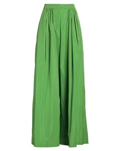 Niū Woman Pants Lime Green Size M Polyester, Cotton