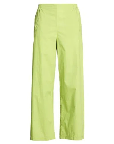 Niū Woman Pants Lime Green Size Xs Cotton