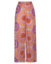 Niū Woman Pants Mauve Size M Cotton In Purple