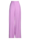 Niū Woman Pants Mauve Size M Polyester In Purple