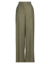 Niū Woman Pants Military Green Size Xs Polyester, Viscose, Wool, Elastane