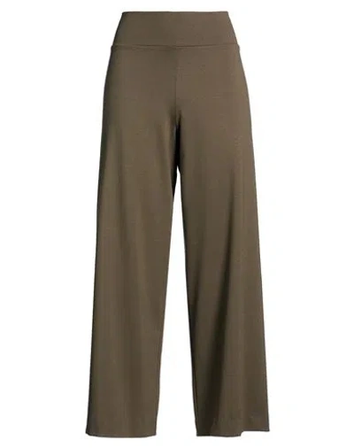 Niū Woman Pants Military Green Size L Viscose, Polyamide, Elastane