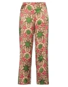 Niū Woman Pants Military Green Size Xl Silk, Elastane, Cotton In Green