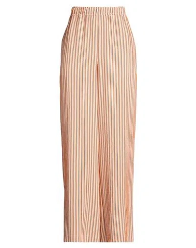 Niū Woman Pants Orange Size S Viscose, Polyamide In Multi