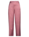 Niū Woman Pants Rust Size L Silk, Elastane, Cotton