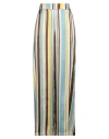 Niū Woman Pants Sky Blue Size L Silk, Elastane In Blue