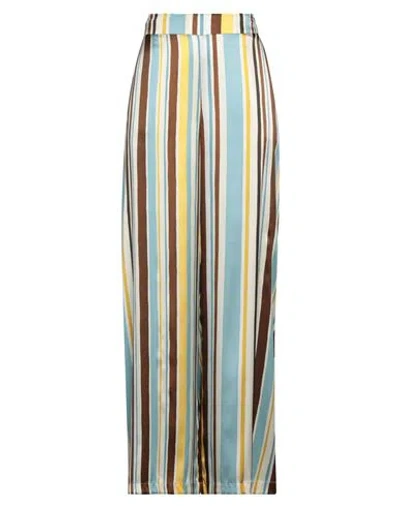 Niū Woman Pants Sky Blue Size L Silk, Elastane