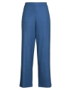 Niū Woman Pants Slate Blue Size L Polyester, Viscose, Wool, Elastane
