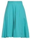 Niū Woman Pants Turquoise Size L Cotton, Elastane In Blue