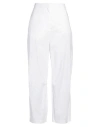 Niū Woman Pants White Size Xs Cotton, Elastane In White
