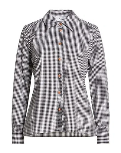 Niū Woman Shirt Black Size S Cotton In Multi