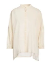 Niū Woman Shirt Cream Size M Cotton In White