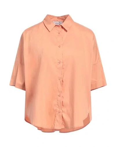 Niū Woman Shirt Mandarin Size L Cotton, Polyamide, Elastane