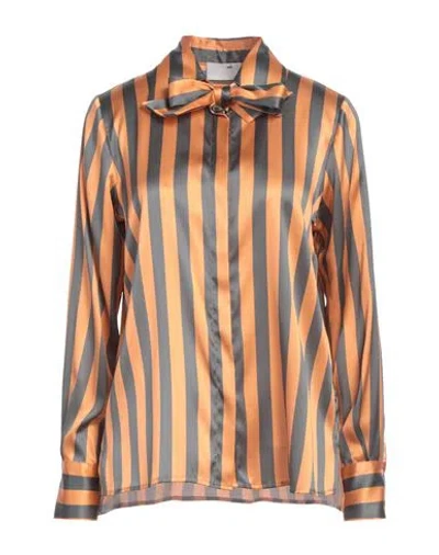 Niū Woman Shirt Mandarin Size M Silk, Polyester