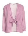 Niū Woman Shirt Mauve Size M Cotton In Purple