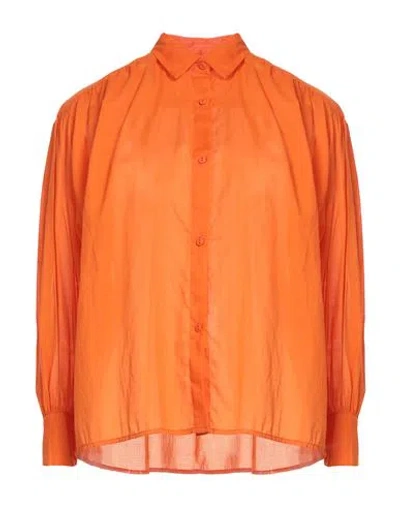 Niū Woman Shirt Orange Size M Cotton