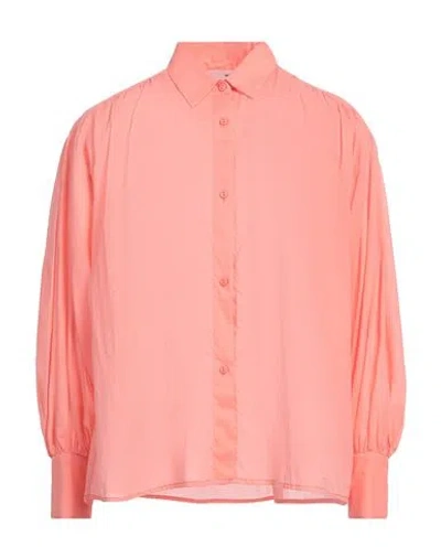 Niū Woman Shirt Salmon Pink Size M Cotton