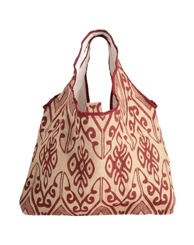 Niū Woman Shoulder Bag Beige Size - Jute