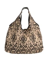 Niū Woman Shoulder Bag Black Size - Jute