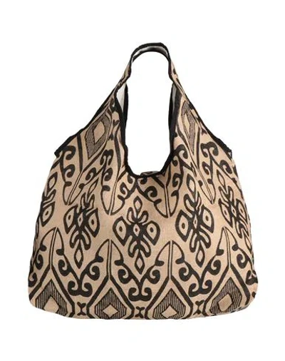 Niū Woman Shoulder Bag Black Size - Jute In Black