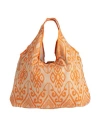 Niū Woman Shoulder Bag Mandarin Size - Jute