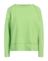 Niū Woman Sweater Lime Green Size M Virgin Wool, Polyamide In Green