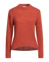 Niū Woman Sweater Brick Size L Acrylic, Polyamide, Alpaca Wool, Viscose, Metallic Polyester In Red