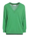 Niū Woman Sweater Green Size L Viscose, Polyester In Green