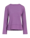 Niū Woman Sweater Light Purple Size S Virgin Wool, Polyamide