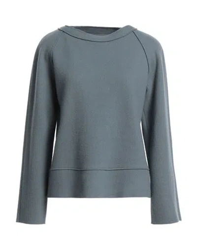 Niū Woman Sweater Pastel Blue Size M Virgin Wool, Polyamide In Blue