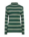 Niū Woman T-shirt Green Size Xl Viscose, Elastane