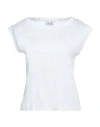 Niū Woman T-shirt Ivory Size Xl Linen In White