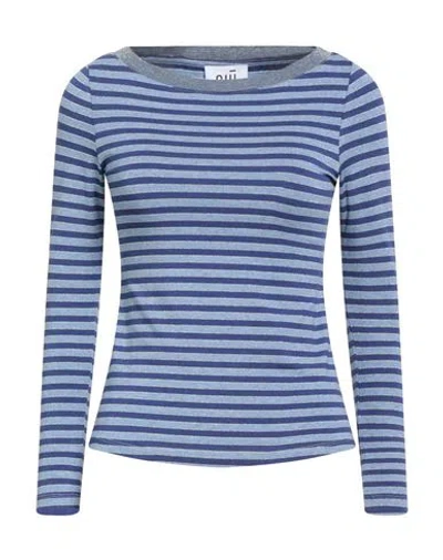 Niū Woman T-shirt Light Blue Size Xs Viscose, Metallic Fiber, Elastane