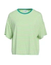 Niū Woman T-shirt Lime Green Size S Viscose, Elastane In Green