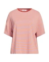 Niū Woman T-shirt Orange Size M Viscose, Elastane