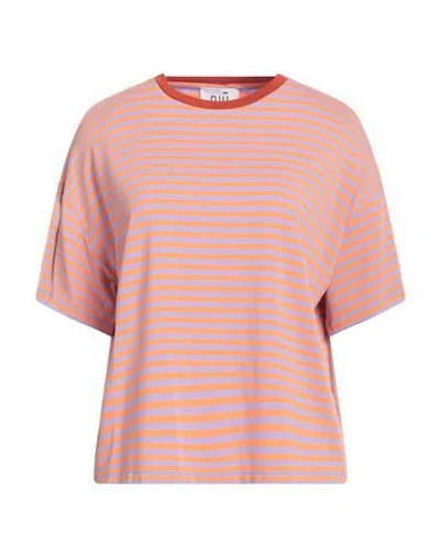 Niū Woman T-shirt Orange Size M Viscose, Elastane