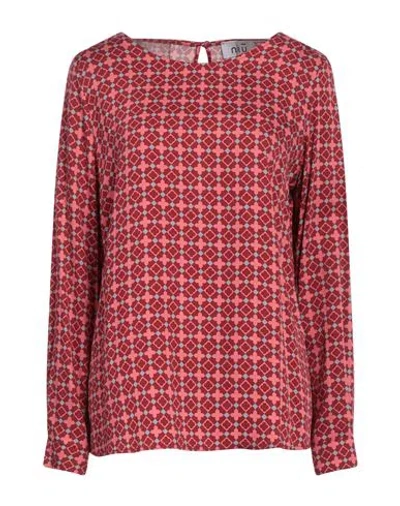 Niū Woman Top Brick Size L Viscose In Red