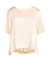 Niū Woman Top Cream Size Xl Acetate, Silk In White