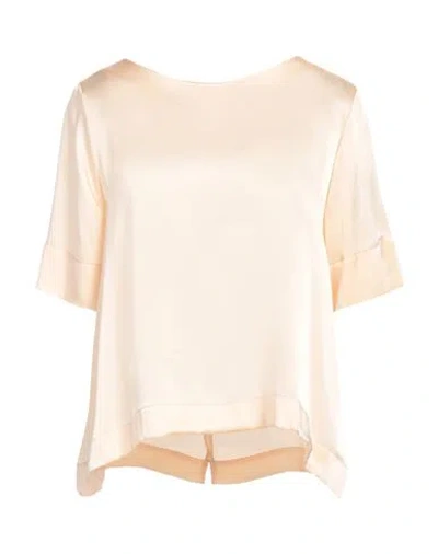 Niū Woman Top Cream Size Xl Acetate, Silk In White