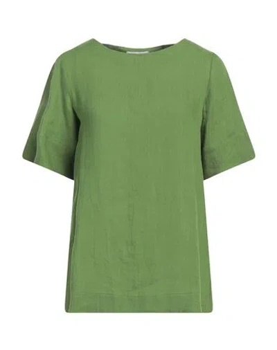Niū Woman Top Green Size M Linen