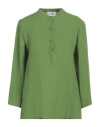 Niū Woman Top Green Size S Linen