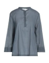 Niū Woman Top Lead Size L Cotton In Grey