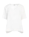 Niū Woman Top White Size L Linen